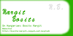 margit bosits business card